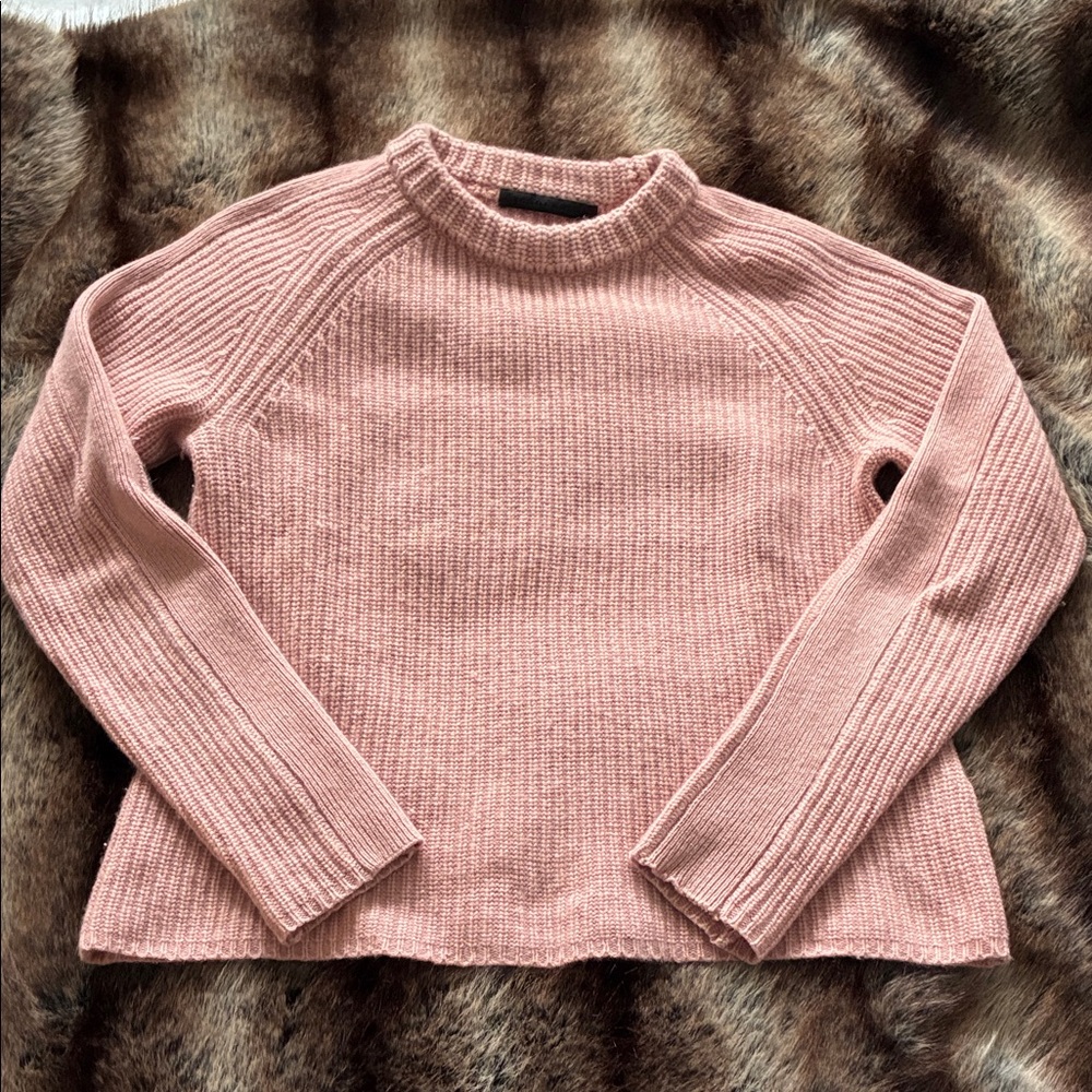 Jenni Kayne Pink Fisherman Sweater XS